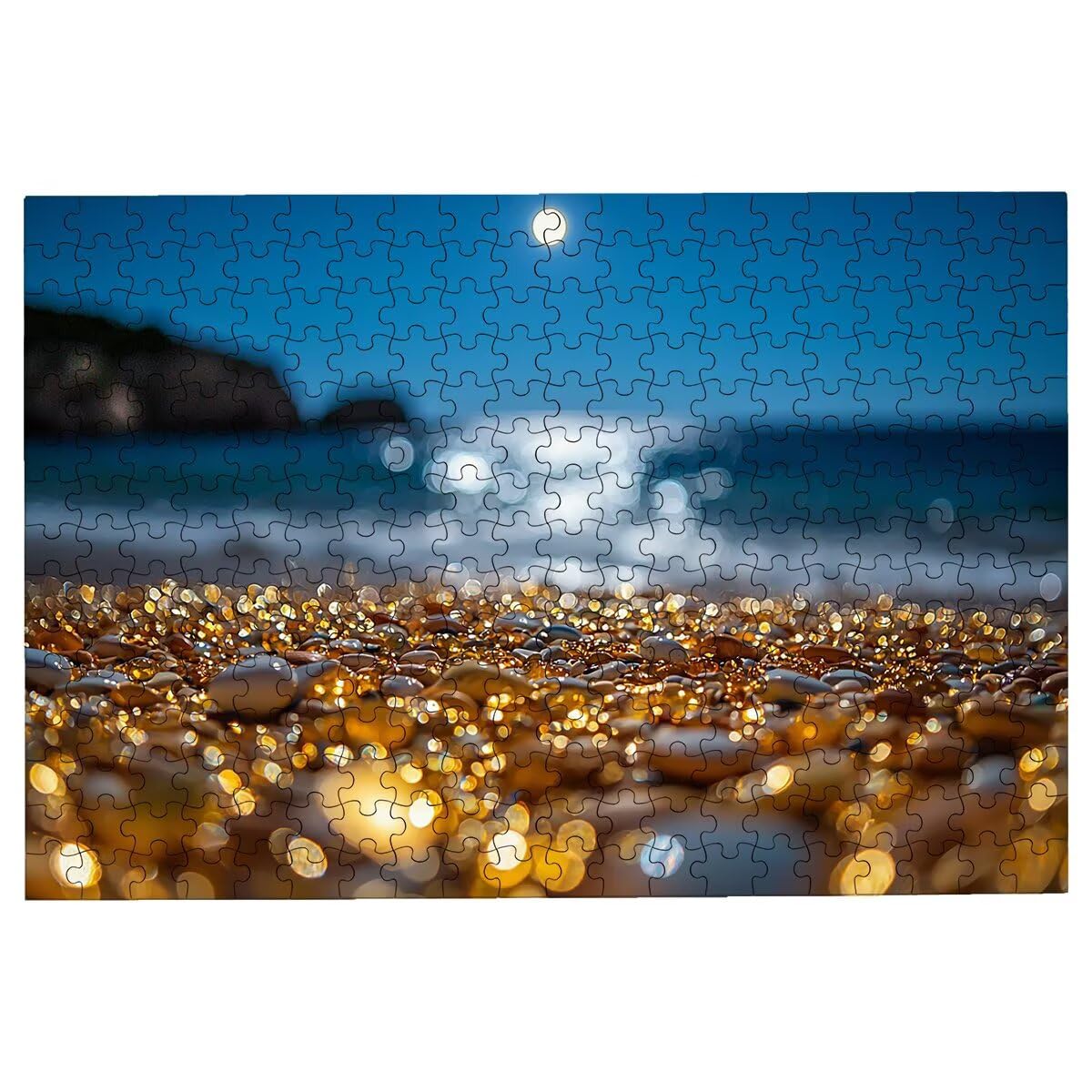 Puzzle 5000 sztuk dla dorosłych krajobrazy, puzzle plażowe, puzzle 5000 sztuk dla dorosłych, drewniane puzzle z pudełkiem na prezent rozmiar 156 x 105 cm, wyzwanie puzzle dla całej rodziny, prezent