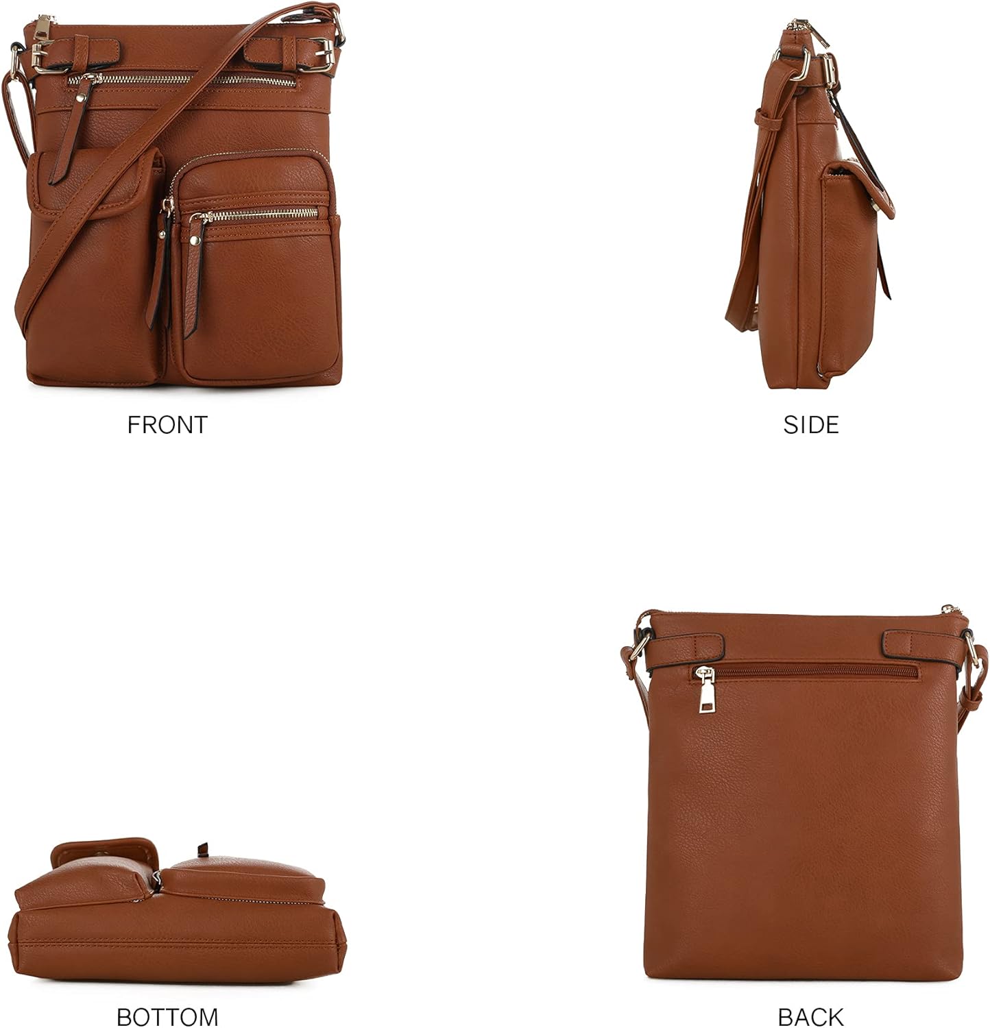 SG SUGU Katie Lightweight Medium Crossbody Bag Shoulder Bag with Multi Pocket for Women - Image 3