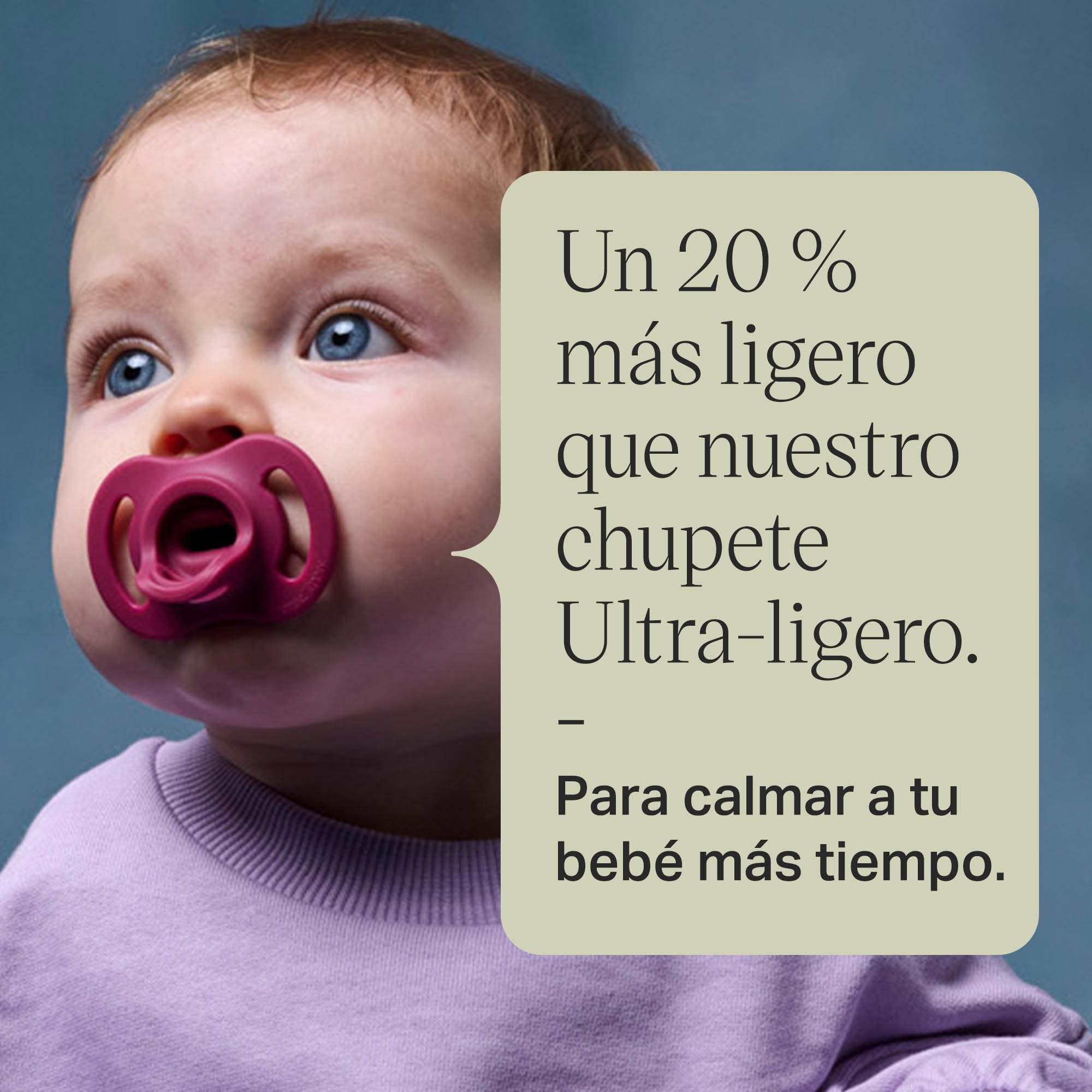 Tommee Tippee Chupete Ultra-light StayPut, 0-6m, paquete de 4, diseño de silicona de una sola pieza