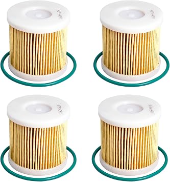 Fuel Filter Water Separator Motorcycle Oil Water Separation Filter Element 90794-46871-00 90794-46871 90794-46911 90794-46911-00 90794-46913 for Honda Compatible with Yamaha Outboard Engine4 PCS