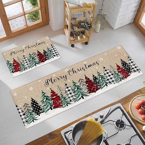 Miniatura 98 de Alfombras de cocina de Acción de Gracias, absorbentes, antideslizantes, para piso, diseño de hojas de otoño y calabaza, retro, alfombra y tapetes