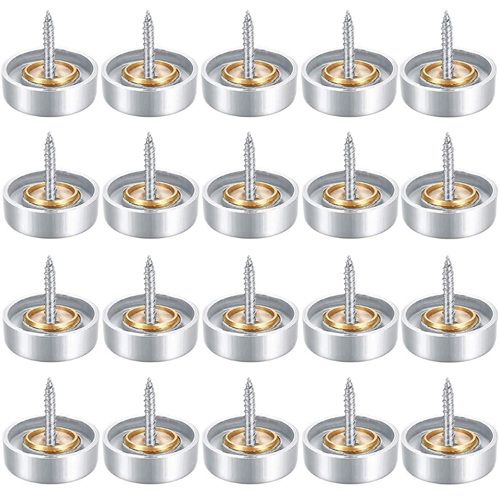 Stainless Steel Screw Covers - 20 Pack -1