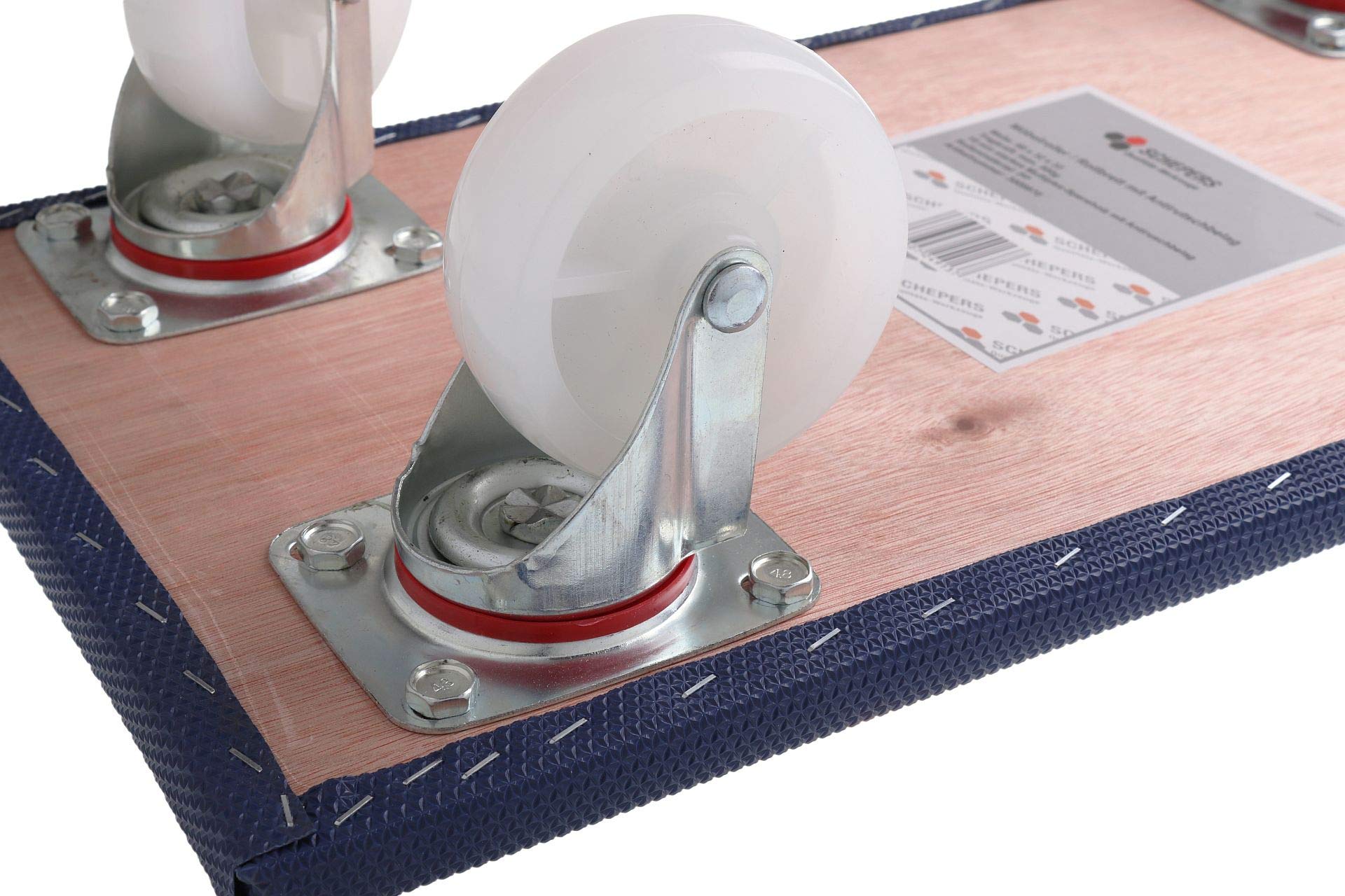 4 Stück Möbelroller, 600 x 300 Transportrolly Rollbrett Antirutschüberzug 500kg