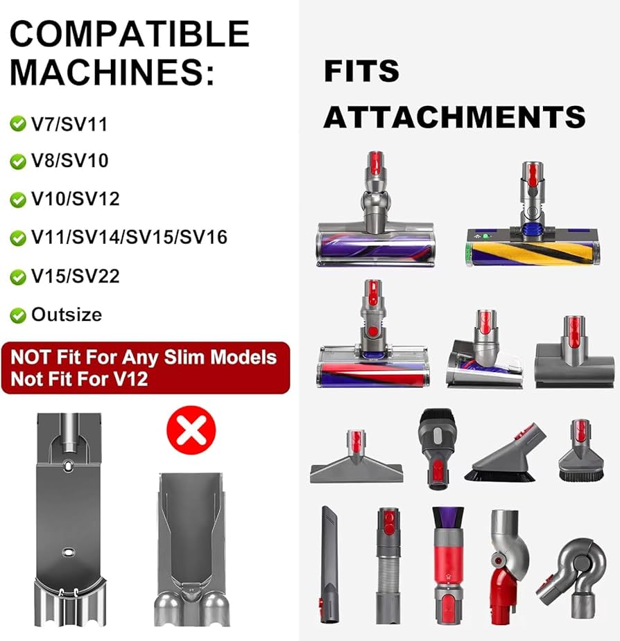 Amazon.co.jp: ダイソン用2パックマウントオーガナイザーホルダーV15