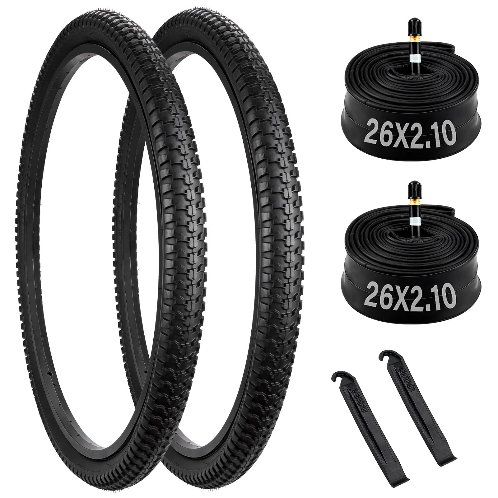 Amazon.com: 2 Pack 26x2.10 Mountain Bike Tires, 56-559 26x2.10