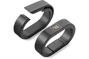 FEGVE Titanium Quick-Release Carabiner Keychain Ring