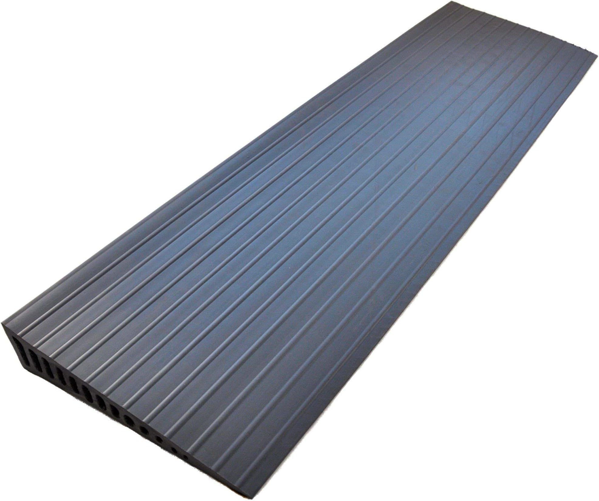 Grey Rubber Door Wedge Ramp, 36mm