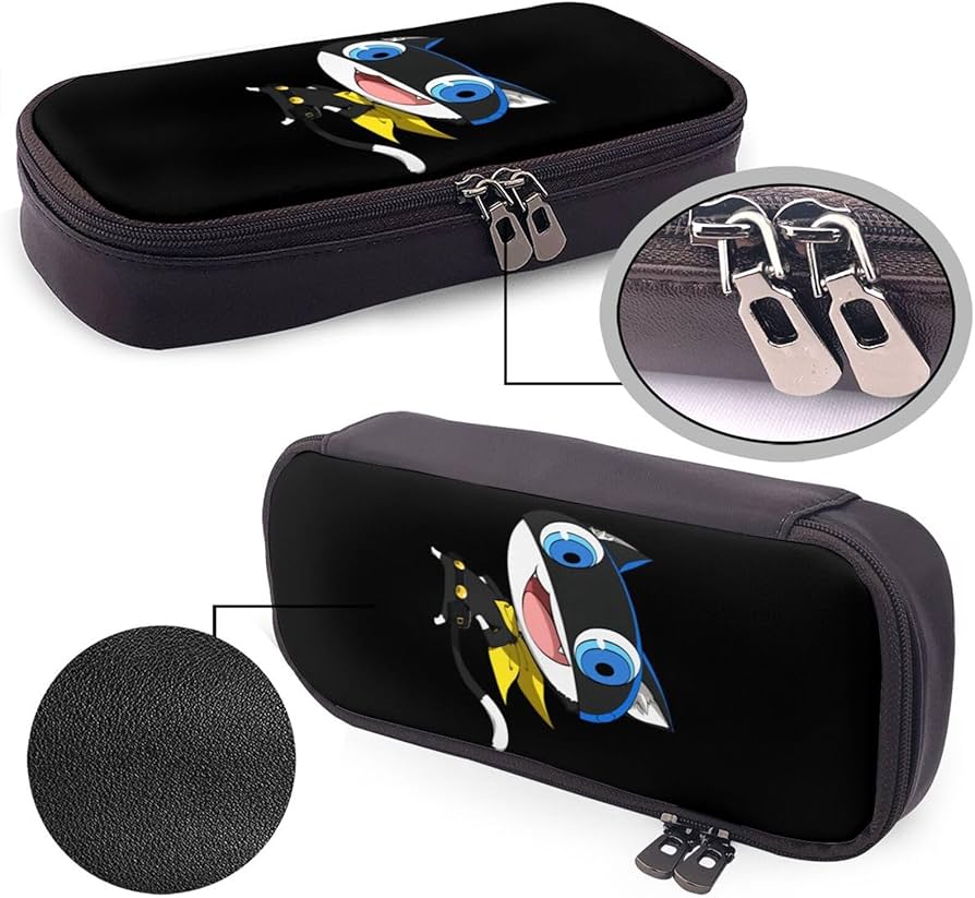 Amazon.co.jp: ペンケース ペルソナ5 モルガナ 筆入れ レザー 筆箱 大