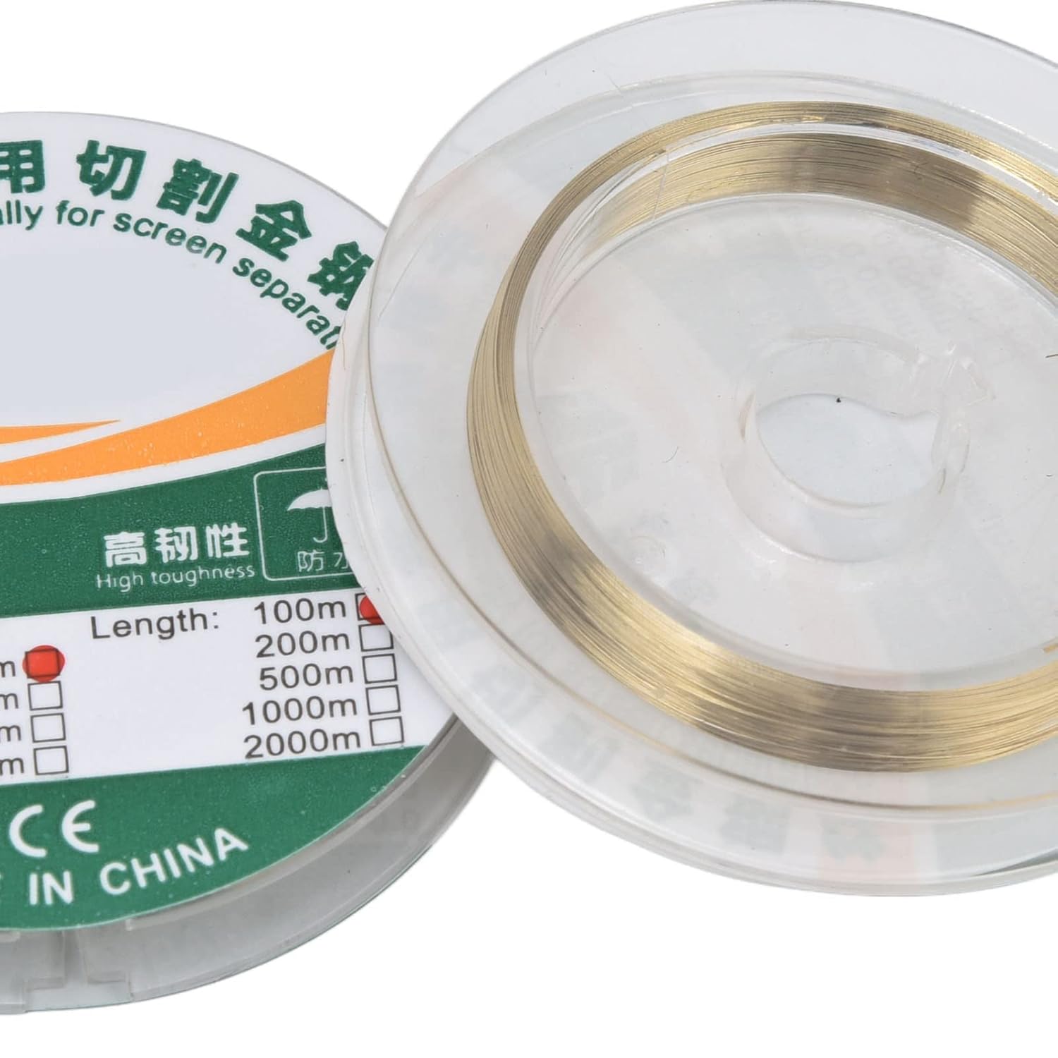 Gold Wire Set,4Pcs Cutting Wire Molybdenum Alloy Separation Line for Cell Phone LCD Screen 100 Meter Long
