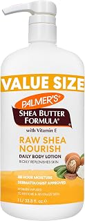 Palmer's Raw Shea Butter Body Lotion for Dry Skin - 48HR Hydration, Sensitive Skin Safe, 33.8oz Value Pump