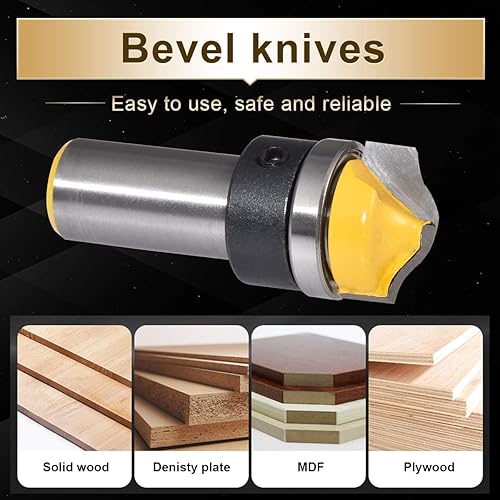 Miniatura 5 de KATUR Broca de router de ranura Ogee de panel sintético, broca de plantilla de ranura Ogee para panel sintético, ranura de puerta que forma un