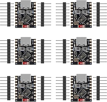 ESP32 ESP32-C3 Development Board ESP32 C3 Mini WiFi Bluetooth 160MHz Running Frequency 2.4GHz Wi-Fi & Bluetooth 5.0 C3 Super Mini for Arduino 6pcs