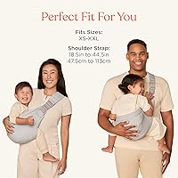 Vista 6 de Ergobaby Upsie Hip Sling – Pearl Grey Baby Carrier – Lightweight, Adjustable Sling for Toddlers – Breathable & Ergonomic Design