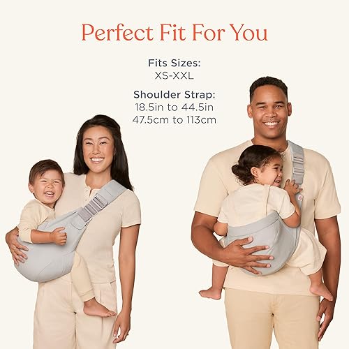 Miniatura 6 de Ergobaby Upsie - Portabebés gris perla, ligero, ajustable, para niños pequeños, diseño transpirable y ergonómico