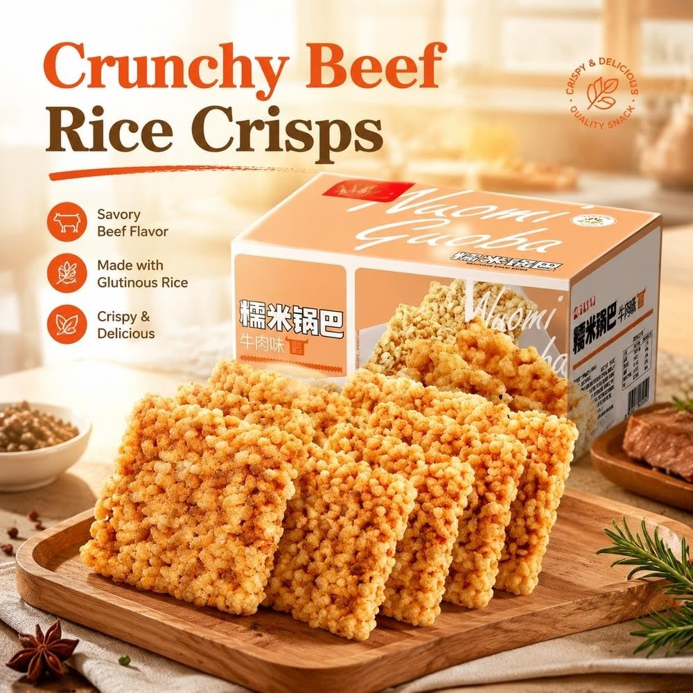 Cracker Di Riso Croccanti Al Gusto Di Manzo 500g
