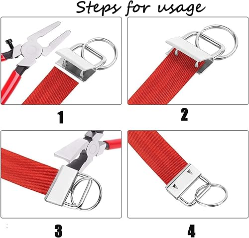 Miniatura 4 de Juego de accesorios de llavero arcoíris con llavero, llavero de 1 pulgada, suministros de hardware para llavero de pulsera