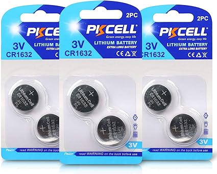 Amazon 検温器電池cr1632コイン電池 3v リチウムボタン電池 6個 Pkcell Pkcell 乾電池