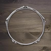 Vista 2 de Borde de tambor de 5 agujeros, accesorio musical de aro de 5 agujeros, instrumento de percusión resistente, batería de tambor, aro de bombo