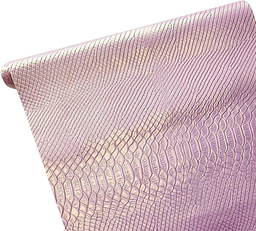 Miniatura 2 de HYANG - Hojas holográficas de piel de serpiente en relieve, 1 rollo de 12 x 53 pulgadas, el cuero es muy adecuado para aretes de cuero, lazos,