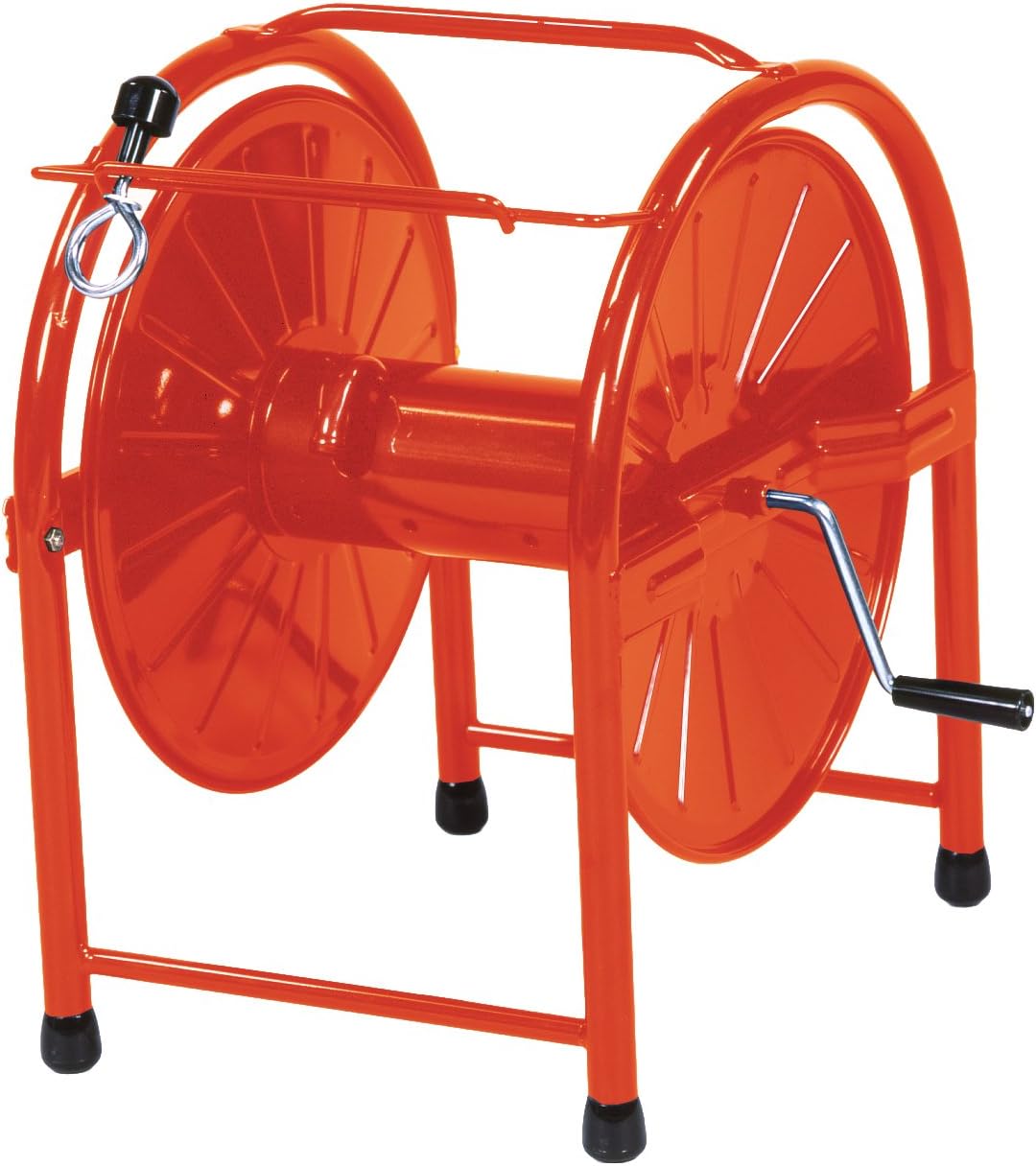 Green Life HR-L Steel Hose Reel for 15.6-166.2 ft (40-50 m) Spool, For Hoses with Inner Diameter 0.6 inch (15 mm), Orange
