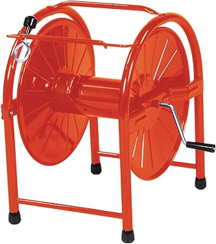 Green Life HR-L Steel Hose Reel for 15.6-166.2 ft 40-50 m Spool, For Hoses with Inner Diameter 0.6 inch 15 mm, Orange