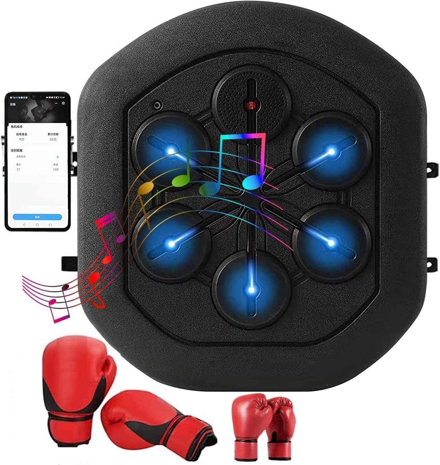 Boxing Machine Electronic Music Boxing Pad Wall Mounted Boxing Workout