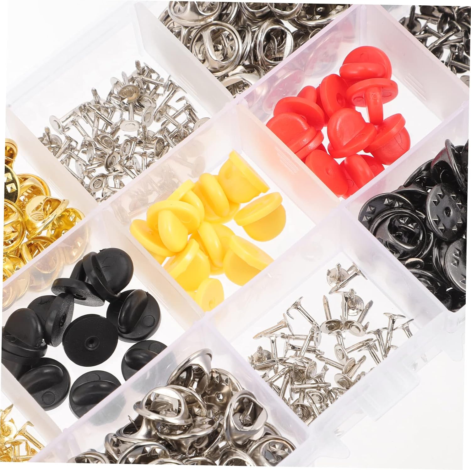 430pcs Metal Pin Backs for Brooches Durable Lapel Pin Keepers Grip for DIY Crafts and Jewelry Replaceable Butterfly Clutch Backs