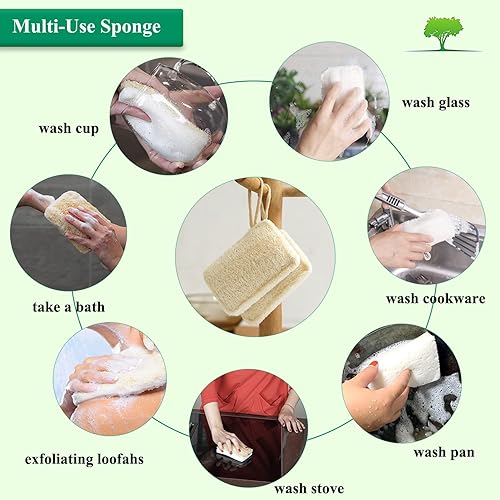 Miniatura 3 de Borrador de esponja mágica, paquete de 32 almohadillas de espuma de esponja de melamina duraderas, almohadillas de esponja de limpieza de platos de