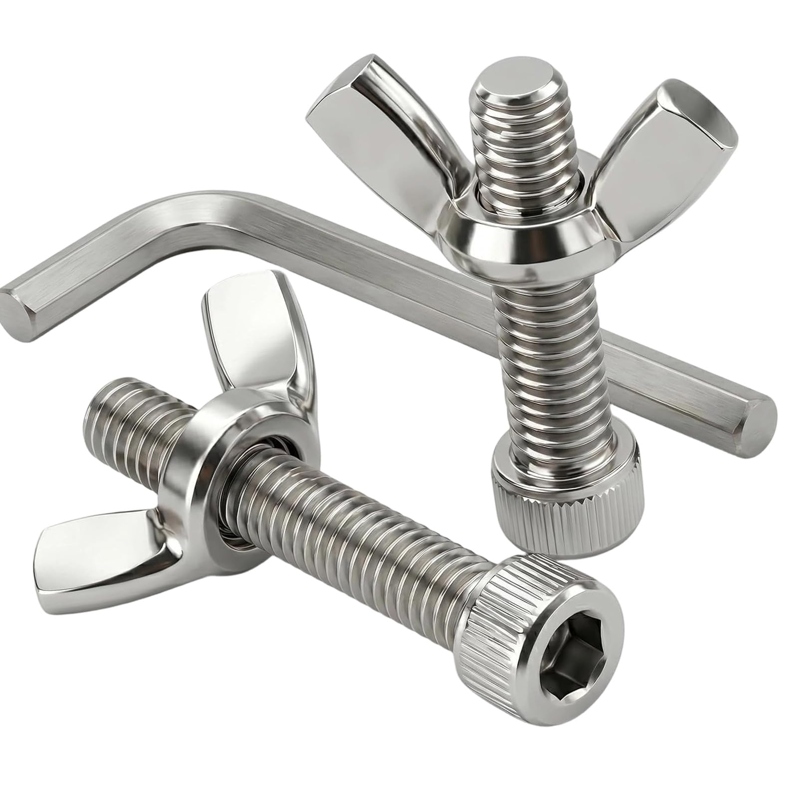 Zxfdsfdbnm 2Pcs Stainless Steel Bat Shaped Positioning Pin for Pottery Wheel with Butterfly Nut Permanent Earthenware Crafting Tool