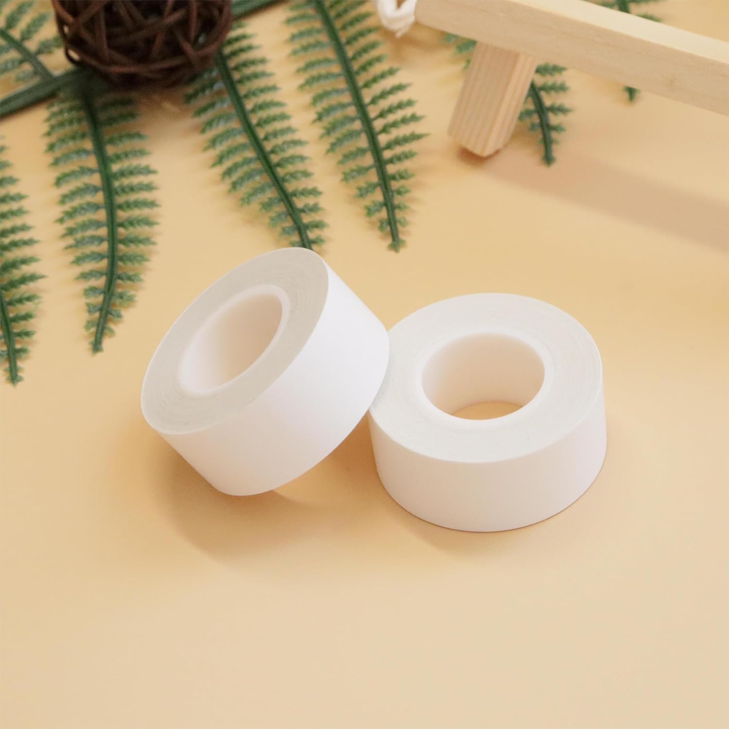 Label Tape Continuous Waterproof Label Tape Thermal Sticker Labels 0.59in X 13.12Ft(15mmX4m) Suitable for Most Label Maker for Home, Office, School, Barcode, Name, Date, Price etc(White, 2Rolls)