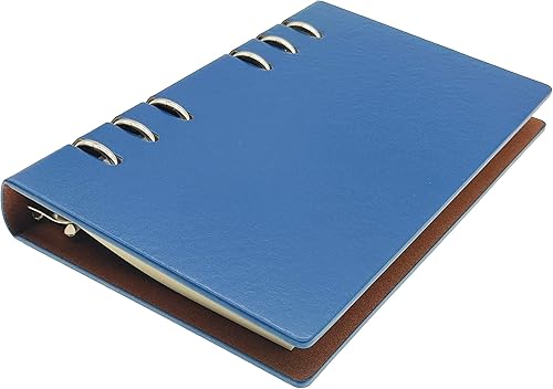 Miniatura 8 de Carpeta de metal de piel sintética calada para estudiantes de oficina de negocios, tapa dura, con espiral, recargable, 6 anillas, agenda personal