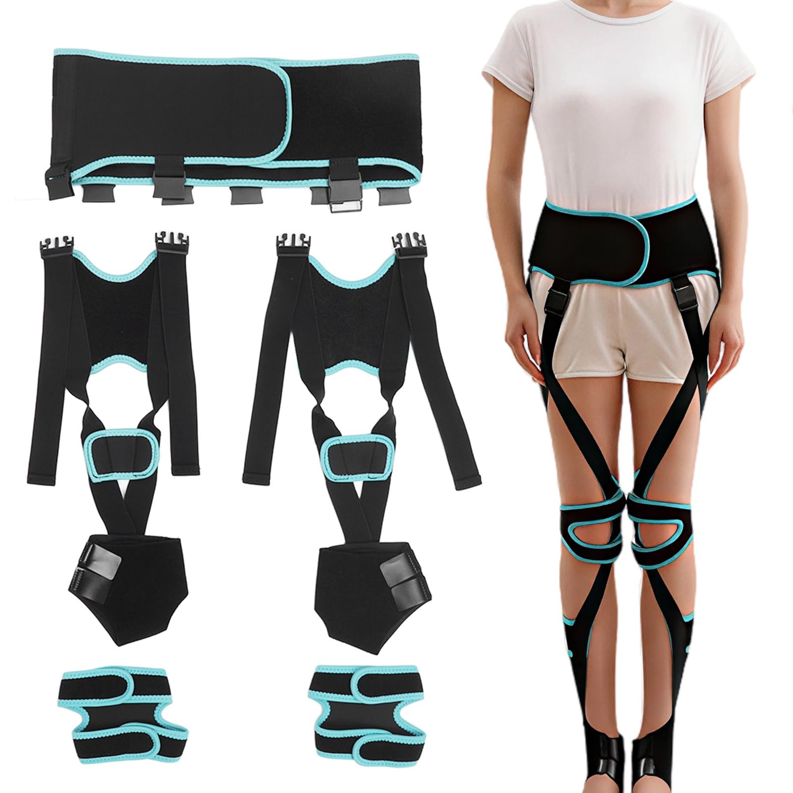 TBC LEG SHAPER OX PRO ネイイビー Amazon.com: Leg Corrector Strap, High Elasticity O X Type Leg