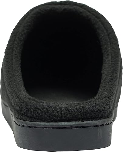 Miniatura 7 de Alpine Swiss Wide Mens Fleece Clog Slippers Wide Width Slip-On House Shoes with Memory Foam Cozy Durable Indoor Comfort