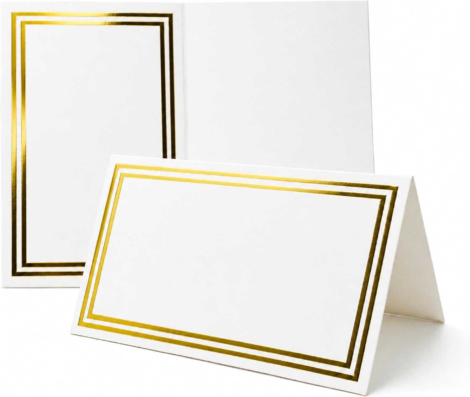 25Pcs Blank Tent Place Cards, 2*3.5 Inch Table Setting Name Seating Labels