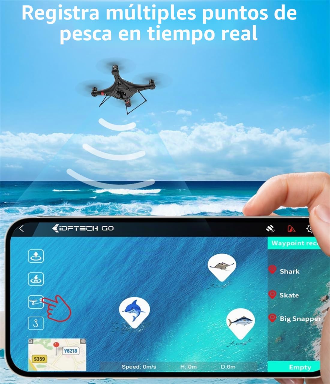 Mejor Dron de Pesca Con Liberación de Cebo - Carga Útil de 3 kg, Triblade FPV 33 Minutos de Retorno Automático, Impermeable Con Cámara 4K para Adultos