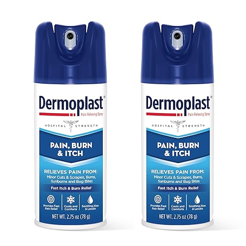 Miniatura 1 de Dermoplast Spray para aliviar el dolor quemaduras y picazón aerosol para aliviar el dolor para cortes menores quemaduras y picaduras de insectos 275