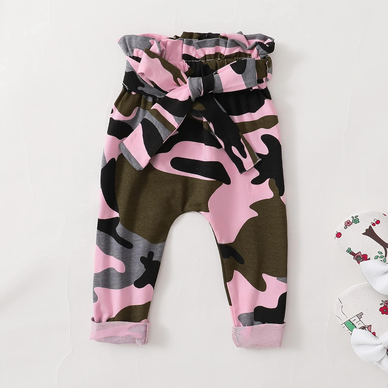 Kucnuzki Baby Girl Clothes Toddler Girl Outfit Ruffle Sleeve Shirt Floral Pant Set Fall Winter Clothing for Girl - Image 6