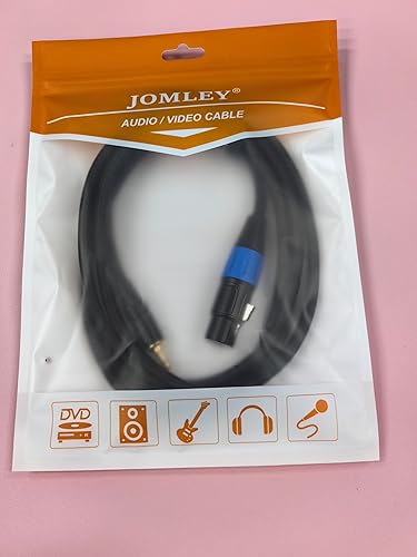 Miniatura 8 de Cable XLR a 0.138 in, XLR hembra desequilibrado a 18 pulgadas, mini conector estéreo, cable de micrófono auxiliar para teléfono celular, laptop,