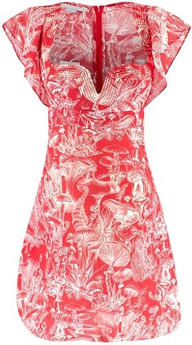 Stella McCartney Vestido Mini Rojo Fungi Forest Segunda Mano