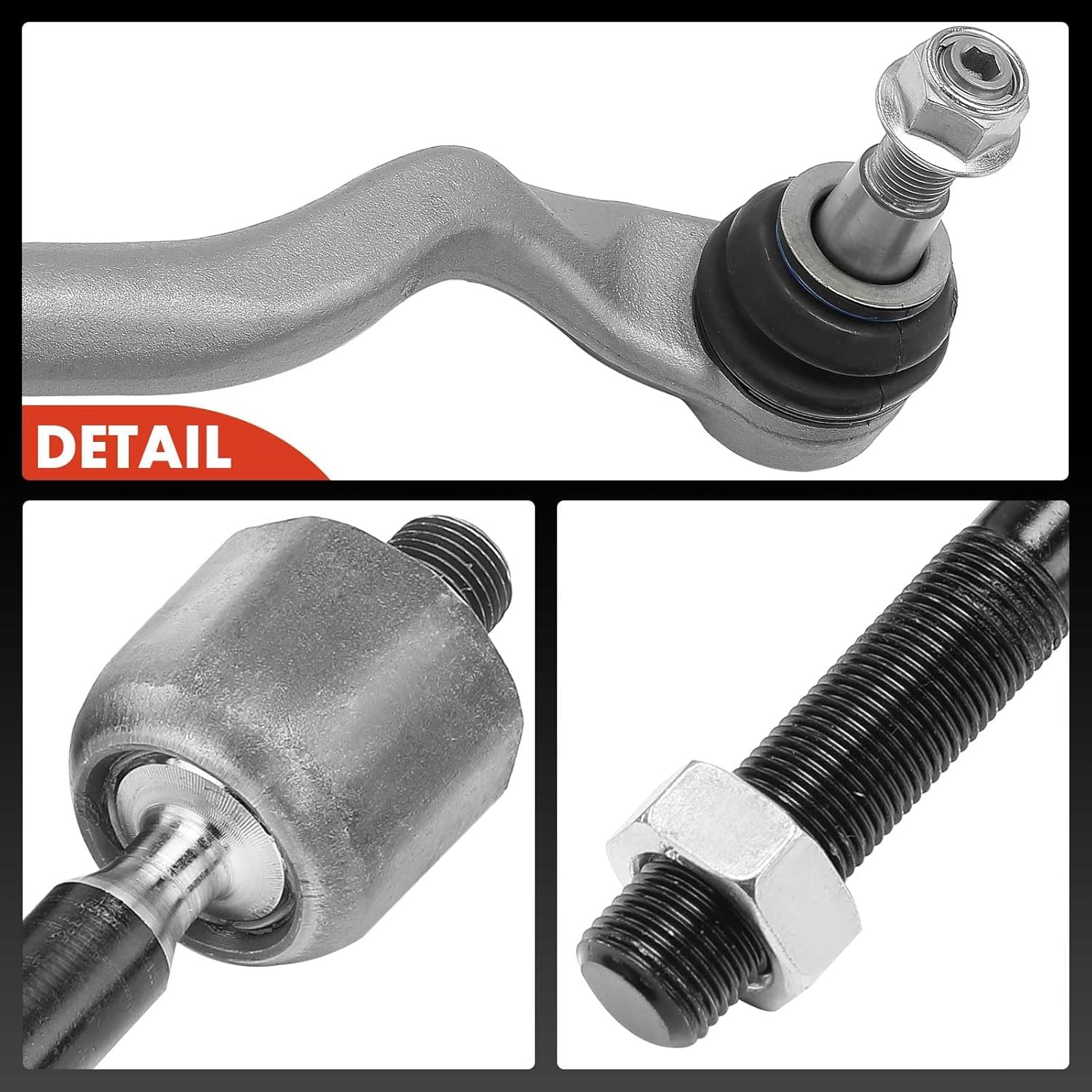 A-Premium Set of 4, Front Inner & Outer Tie Rod End Kit, Compatible with Mercedes-Benz Metris 2016 2017 2018 2019 2020 2021