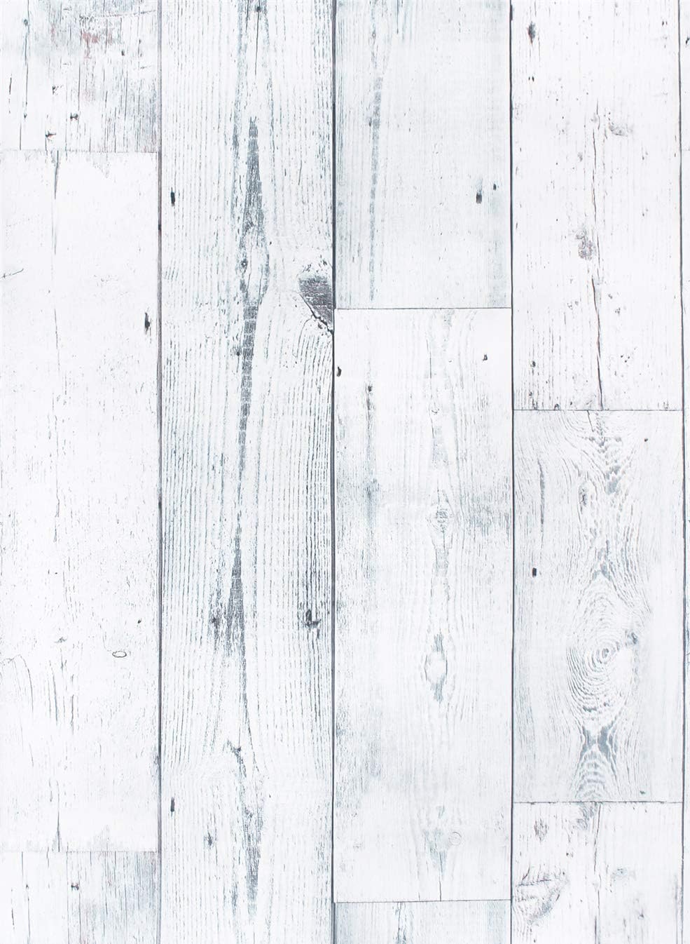 Wood Shiplap Peel and Stick Wallpaper White/Grey/Blue
