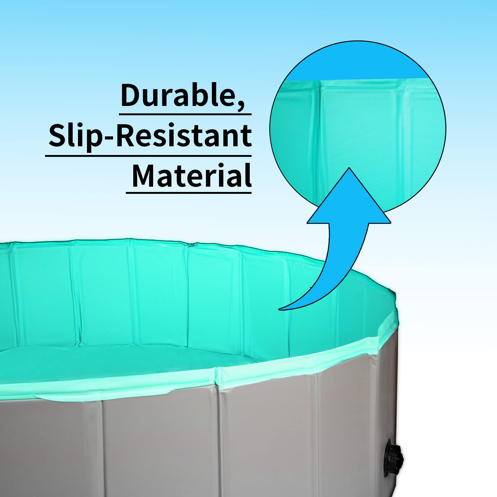 PAKEWAY Foldable Dog Swimming Pool 63 x12 Collapsible PVC Dog Pool pakeway-foldable-dog-swimming-pool-63-x12-collapsible-pvc-dog-pool