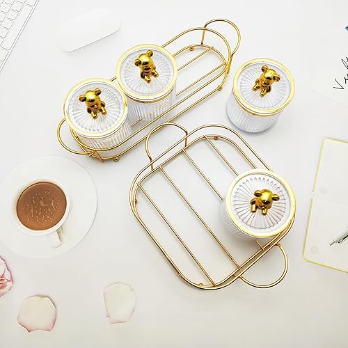 Miniatura 5 de JINSONGDAFA Bandeja de metal tanque de plástico con tapa, cuencos de inmersión extraíbles se utilizan bandeja, o dispensador de alimentos, tarro de