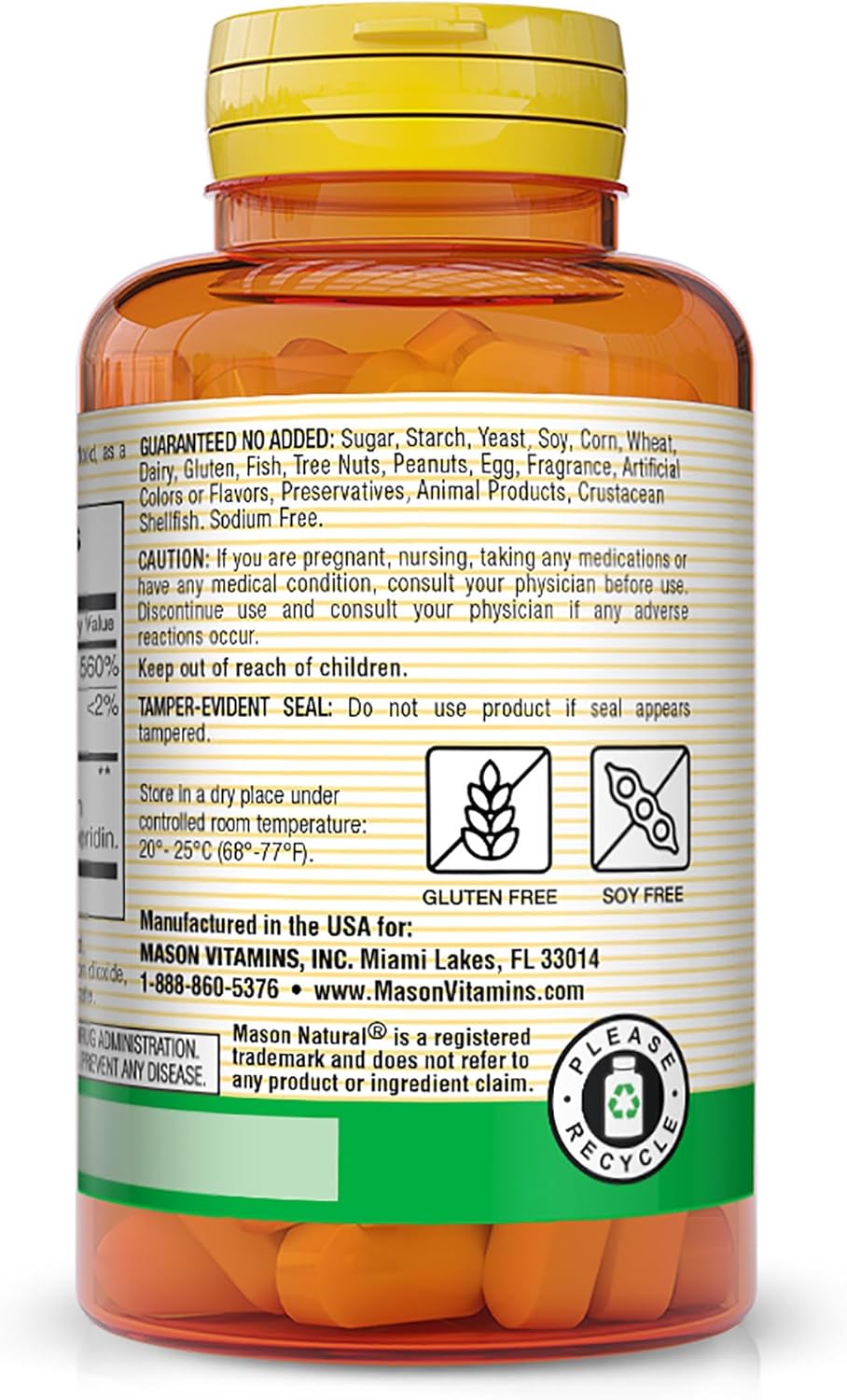 MASON NATURAL Vitamin C 500 mg with Rose Hips and Bioflavonoids - Supports a Healthy Immune System, Antioxidant and Essential Nutrient, 90 Tablets