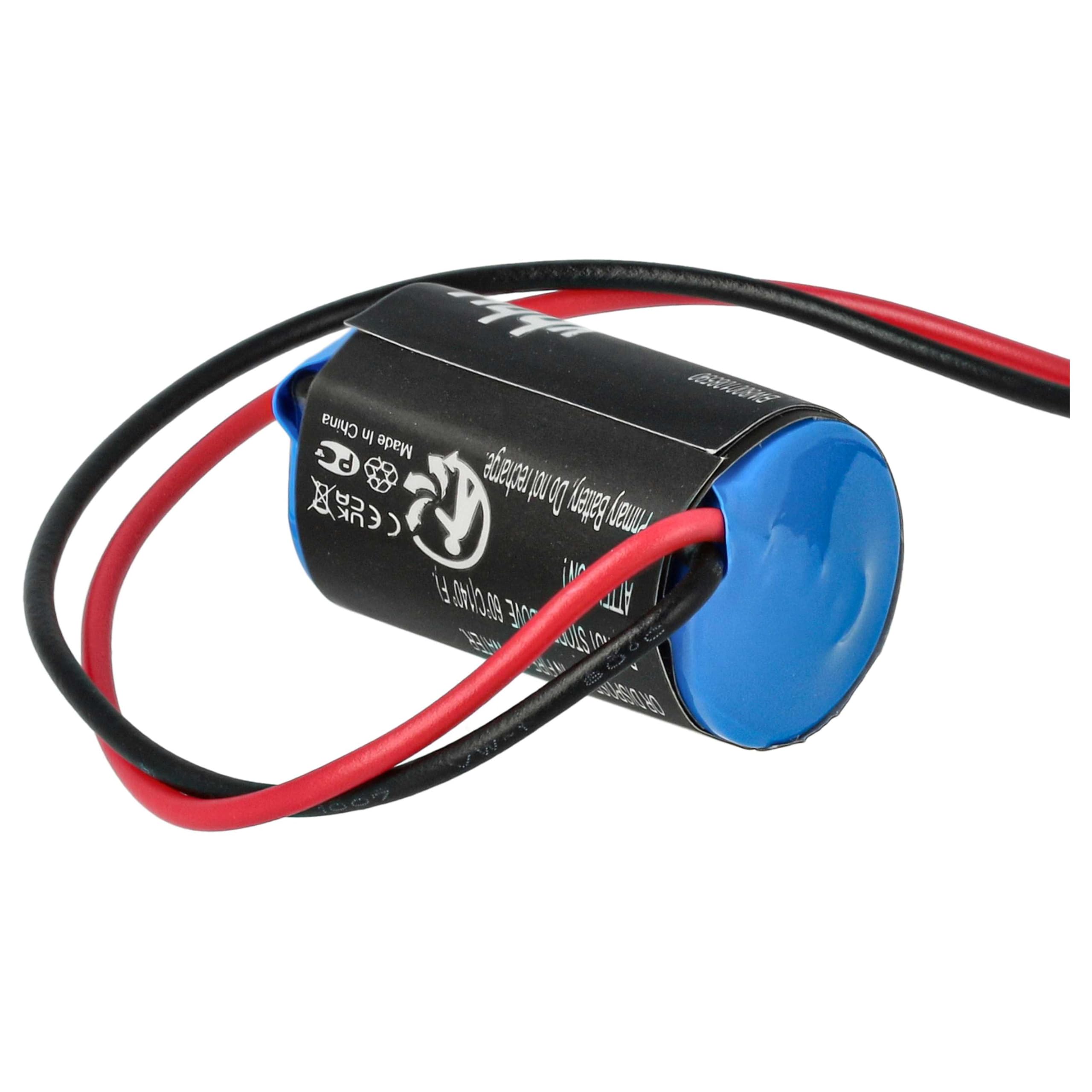 vhbw 5x batteria sostituisce Omron CPM2A-BAT01 per Programmable Logic Controller (1000mAh, 3,6V, Li-Ion)