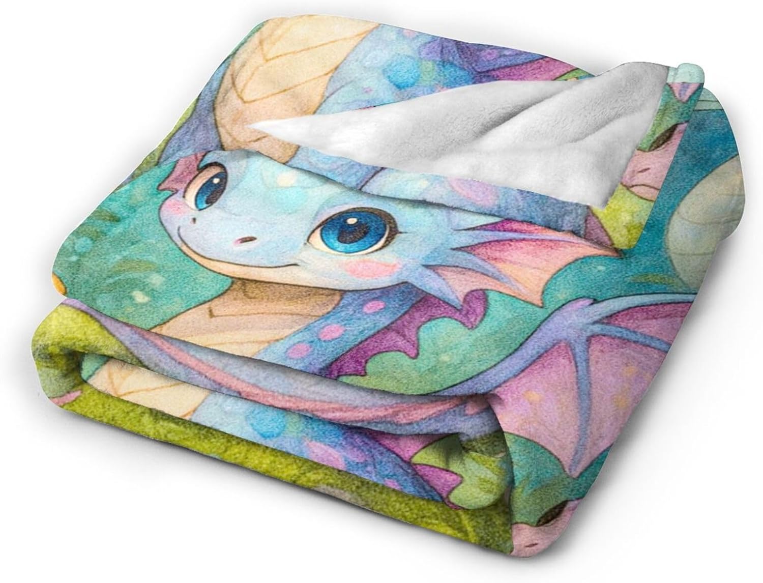 Dragon Blanket Cartoon Western Dragon Throw Blanket Fuzzy Plush Super Fleece Plush Soft Cozy Warm Stuff Bedding Nursery Toddler Baby Blankets Gifts for Boys Girls Kids Adult Men Women 40"X50" - Image 5