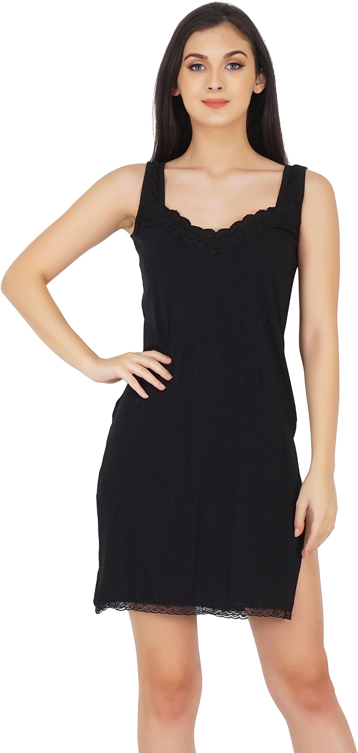 BLAZON Women's Cotton Hosiery Fairy Full Slip (Available Sizes: S, M, L, XL, 2XL, 3XL, 4XL, 5XL)