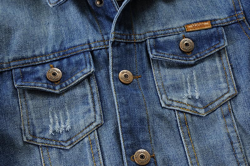Image of Mallimoda Kids Boys Girls Hooded Denim Jacket | Jean Jacket for Boys Girls, Lightweight Coat with Hood, Zip Up Casual Outerwear, Spring Fall Fashion Clothes, Outdoor Wear
