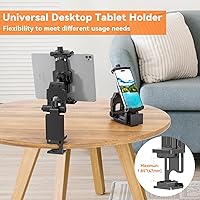 Vista 4 de KDD Car Headrest Tablet Holder Mount, 360°Adjustable iPad Stand for Car Back Seat and Desk, Road Travel Essentials Accessory Compatible with iPad