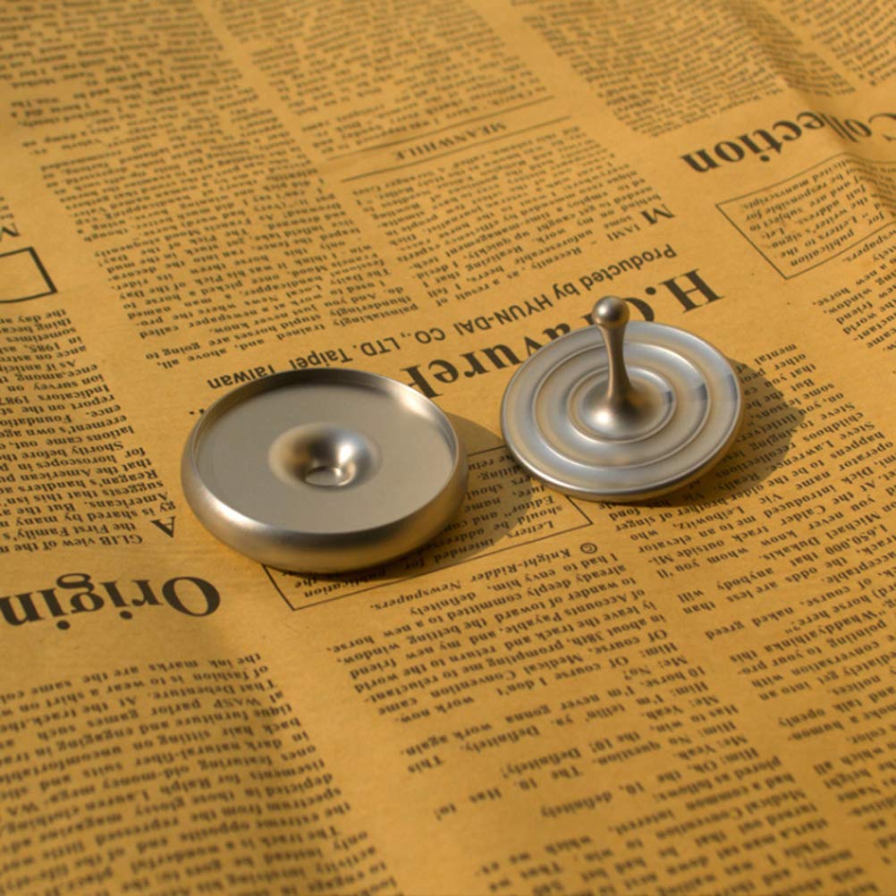 Spinning Top Magnetic Decoration Droplets Spiner Toys Gifts, Silver, 40 x 28 mm - Image 4